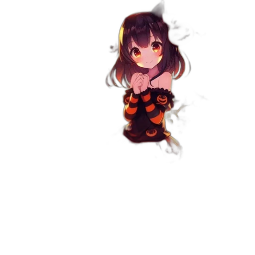dress, creature, weapon, staff transparent PNG cut-out