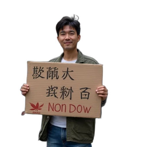 staff, man, holding, cardboard transparent PNG cut-out