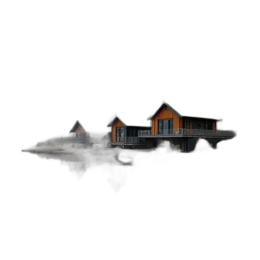 building, furniture, 3d render, concept art transparent PNG cut-out
