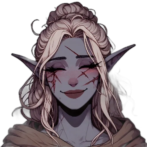 face, mask, staff, creature transparent PNG cut-out