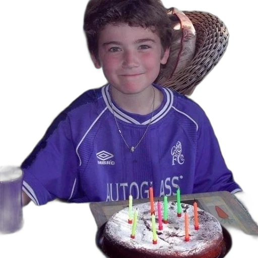 boy, purple, jersey, sits transparent PNG cut-out