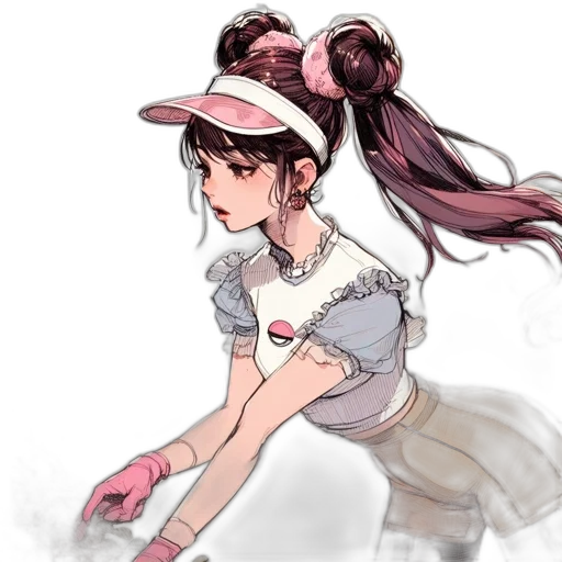 staff, hat, dress, weapon transparent PNG cut-out