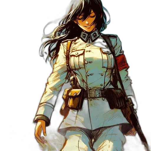 jacket, weapon, concept art, comic book art transparent PNG cut-out