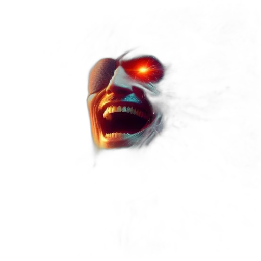 face, mask, creature, robot transparent PNG cut-out