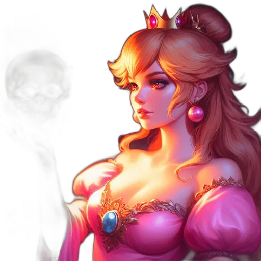 crown, dress, concept art, fantasy art transparent PNG cut-out