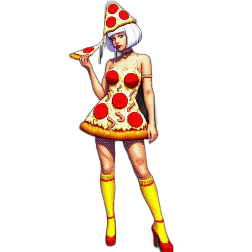 dress, food, staff, umbrella transparent PNG cut-out