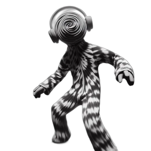hair, robot, mask, creature transparent PNG cut-out