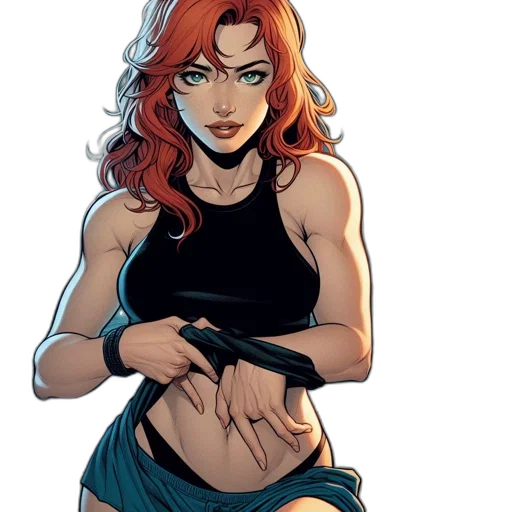 comic book art, concept art, cartoon, pixel art transparent PNG cut-out