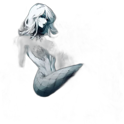 creature, dress, hair, mask transparent PNG cut-out