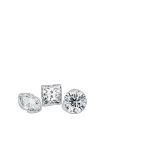 jewelry, crown, collection, five transparent PNG cut-out
