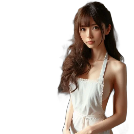 dress, photorealistic, oil painting, anime transparent PNG cut-out