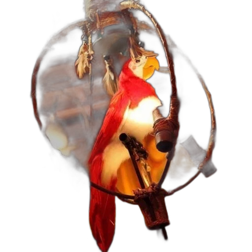 dragon, staff, umbrella, weapon transparent PNG cut-out
