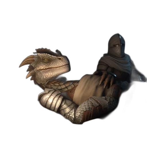 dragon, weapon, creature, mask transparent PNG cut-out