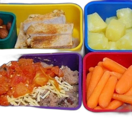 food, colorful, neon, lunchbox transparent PNG cut-out