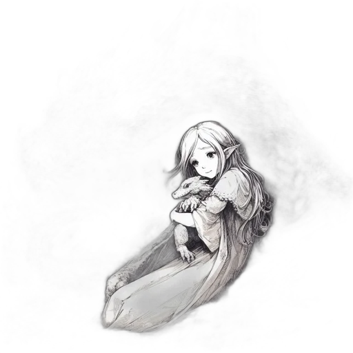 creature, mask, dragon, hair transparent PNG cut-out