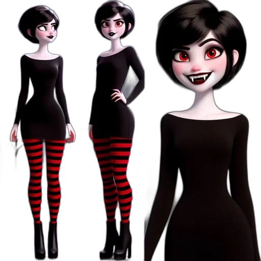 dress, concept art, cartoon, 3d render transparent PNG cut-out