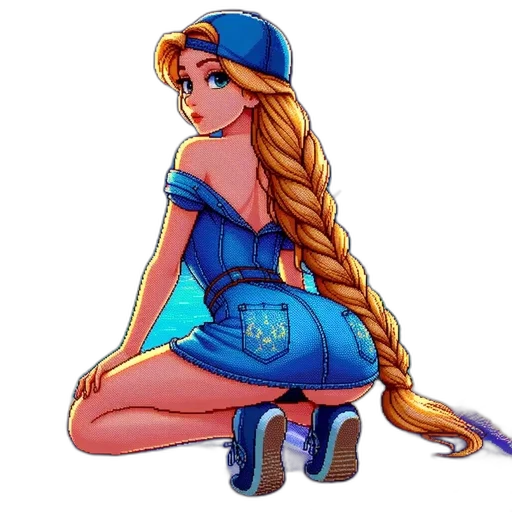 dress, pixel art, concept art, fantasy art transparent PNG cut-out