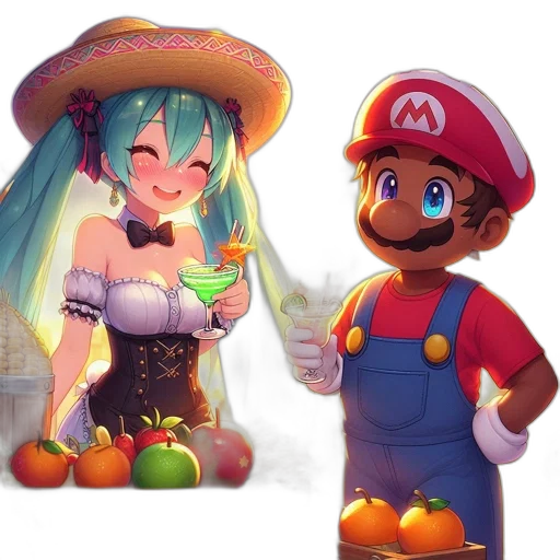 hat, dress, food, weapon transparent PNG cut-out