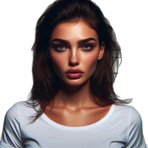 face, dress, jewelry, hair transparent PNG cut-out