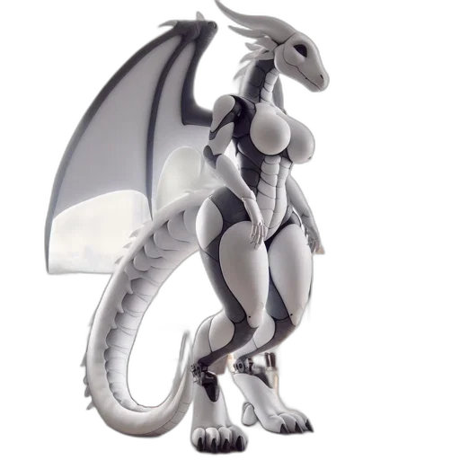 dragon, creature, 3d render, concept art transparent PNG cut-out