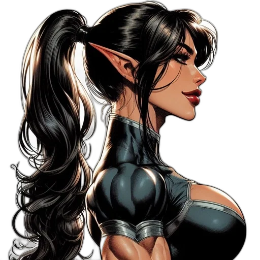 comic book art, fantasy art, concept art, cartoon transparent PNG cut-out