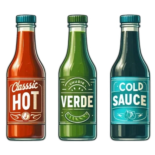bottle, food, 3d render, colorful transparent PNG cut-out