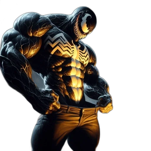 comic book art, concept art, 3d render, large transparent PNG cut-out