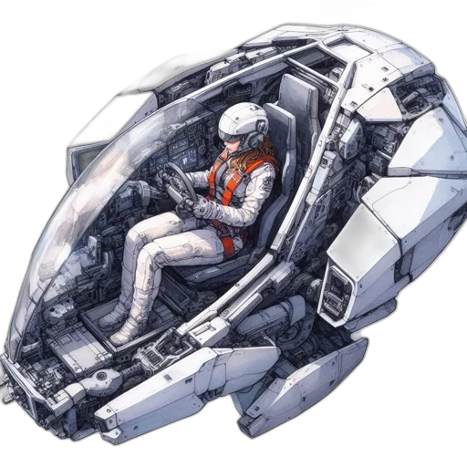 robot, car, jacket, concept art transparent PNG cut-out