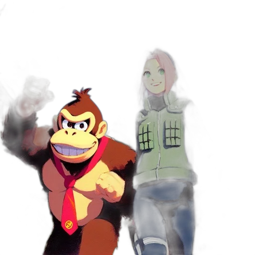 concept art, 3d render, comic book art, cartoon transparent PNG cut-out