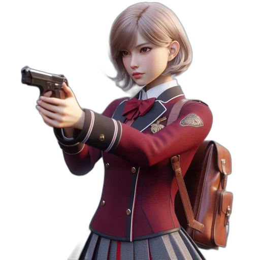 weapon, jacket, staff, concept art transparent PNG cut-out