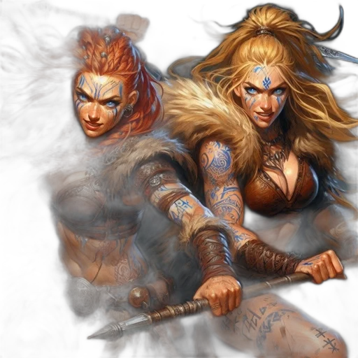fantasy art, concept art, comic book art, photorealistic transparent PNG cut-out