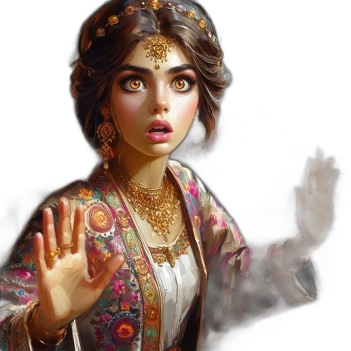 jewelry, staff, face, fantasy art transparent PNG cut-out