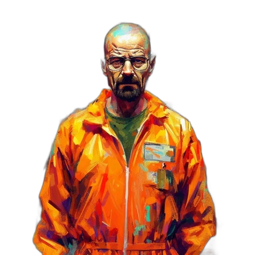 jacket, face, staff, robot transparent PNG cut-out