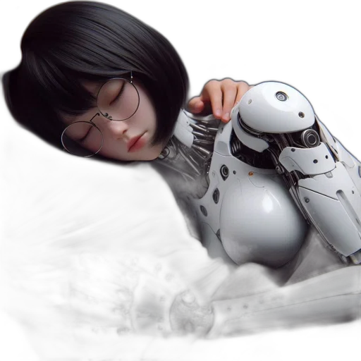 robot, creature, 3d render, concept art transparent PNG cut-out
