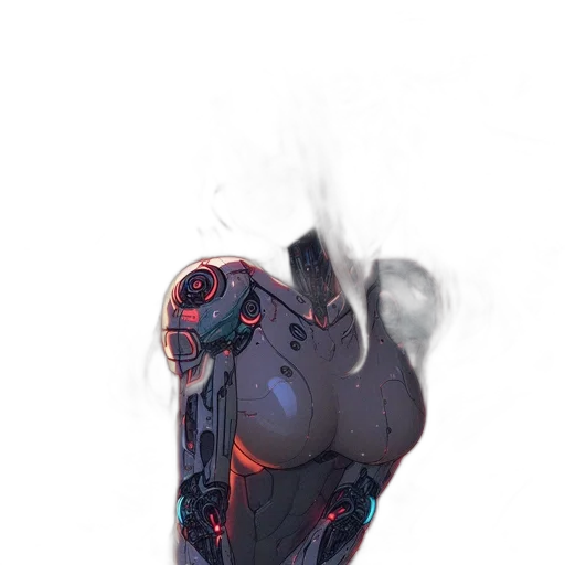 robot, mask, dress, weapon transparent PNG cut-out