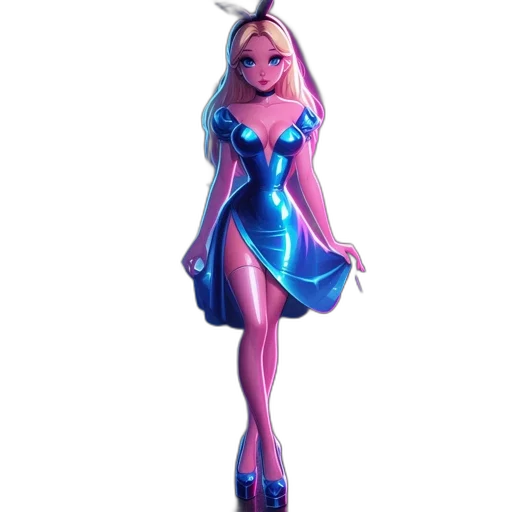 dress, 3d render, concept art, cartoon transparent PNG cut-out