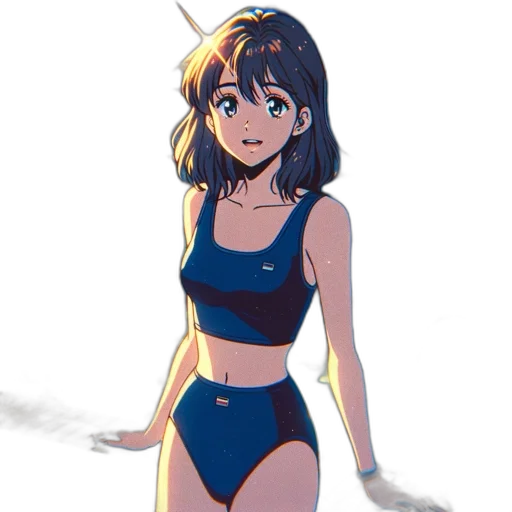 dress, weapon, creature, anime transparent PNG cut-out