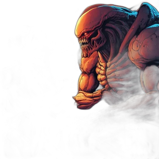mask, creature, comic book art, concept art transparent PNG cut-out