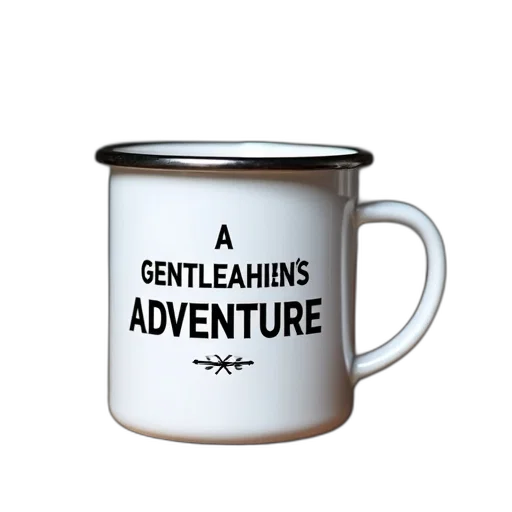 white, black, enamel, mug transparent PNG cut-out