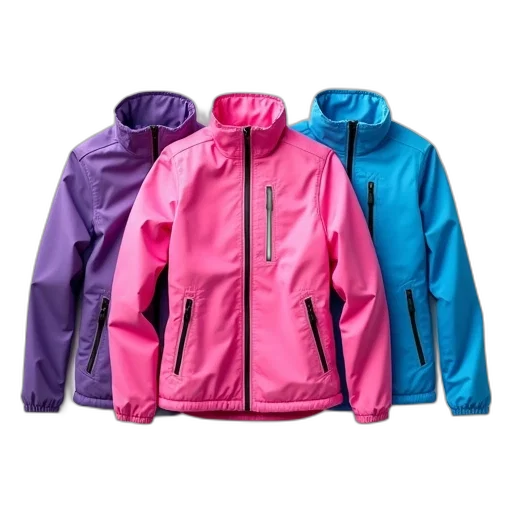 jacket, neon, colorful, pastel transparent PNG cut-out