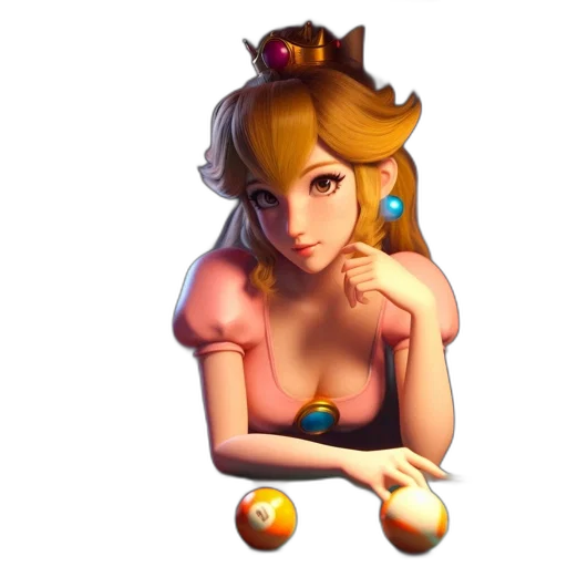 crown, dress, staff, pixel art transparent PNG cut-out