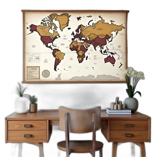 furniture, concept art, 3d render, earth tones transparent PNG cut-out