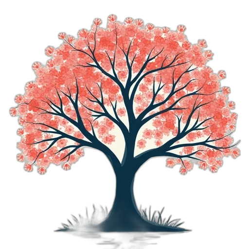 tree, flower, crown, staff transparent PNG cut-out