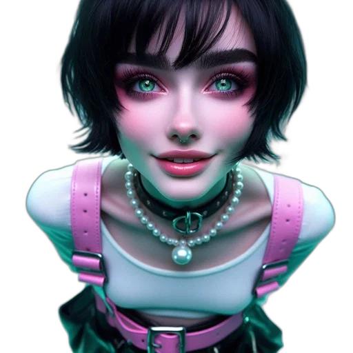 robot, face, dress, jewelry transparent PNG cut-out