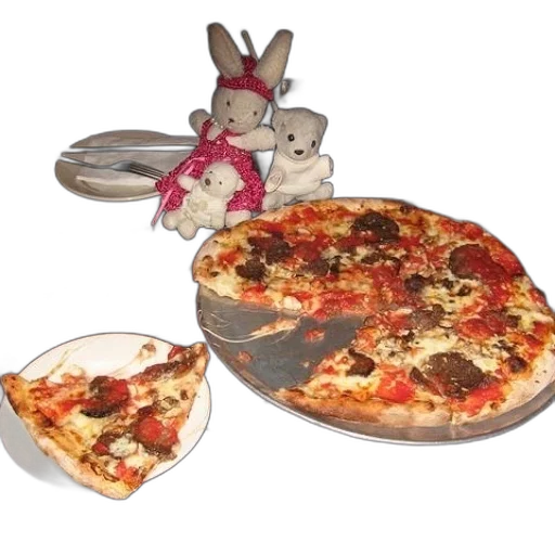 food, 3d render, pizza, slice transparent PNG cut-out