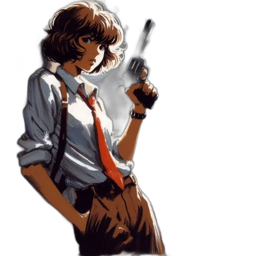 weapon, staff, umbrella, jacket transparent PNG cut-out