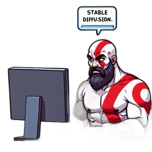 robot, staff, comic book art, concept art transparent PNG cut-out