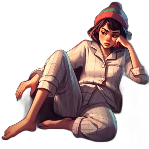 hat, staff, jacket, dress transparent PNG cut-out