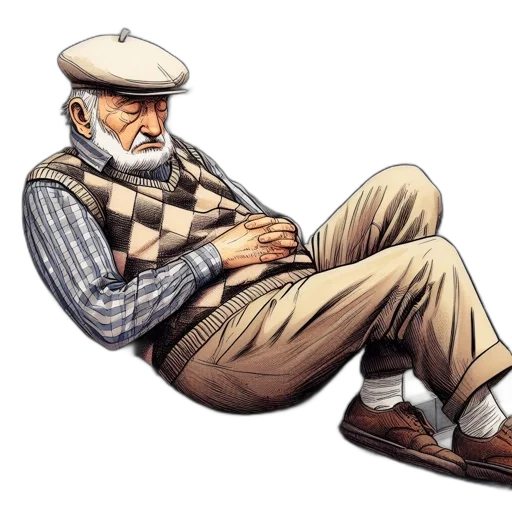 hat, jacket, staff, concept art transparent PNG cut-out