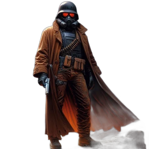 mask, jacket, concept art, comic book art transparent PNG cut-out